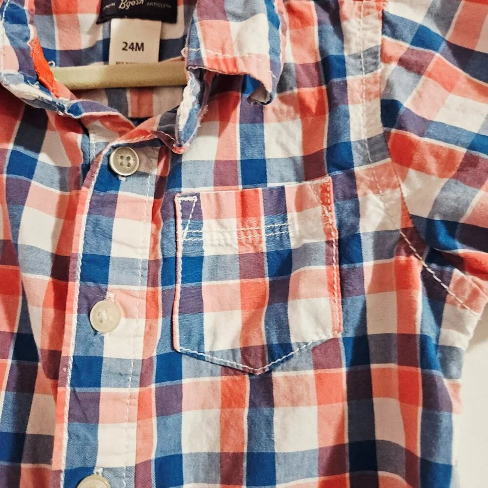 OshKosh B'Gosh Plaid Onesie